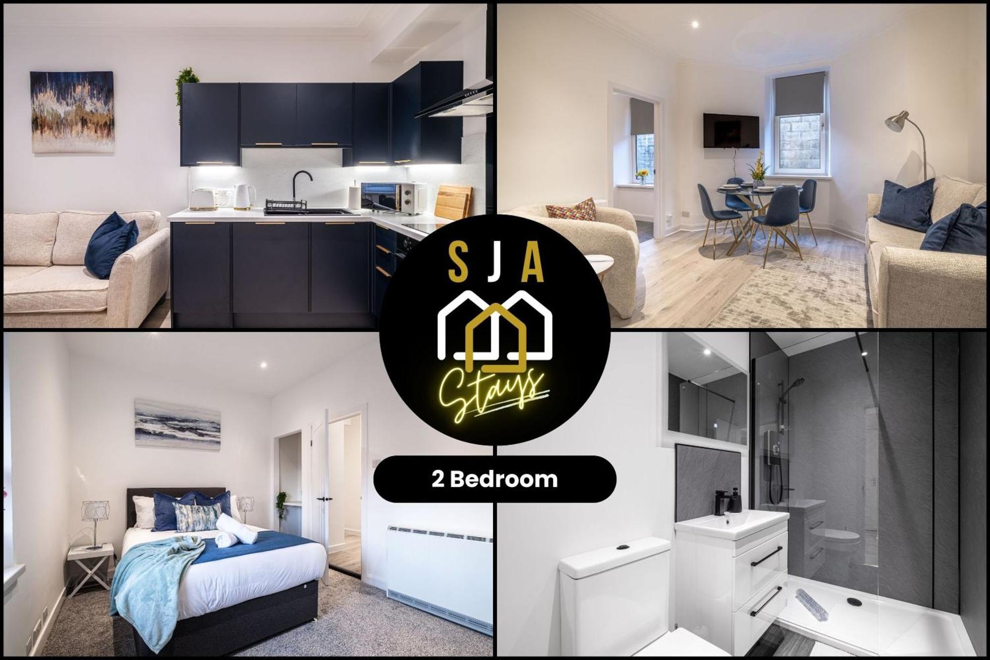 Holburn Hideaway - Sja Stays - Modern 2 Bed Apartment Aberdeen Exterior foto